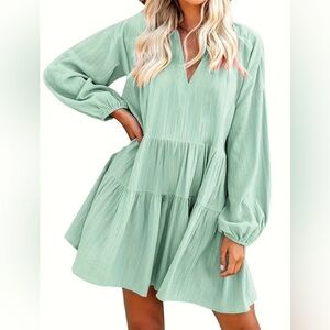 Elegant Mint Green Women's Dress
